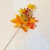 Nuevo Halloween Transfronterizo Decoración Enchufe Guirnalda de Hojas de Arce Calabaza Piña Frutos Rojos Accesorios Festival de la Cosecha Atrezzo de Otoño