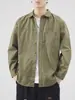 Camisa retro de manga larga estilo americano, ropa de trabajo americana para hombre, top moderno estilo caza, camisa de corte holgado, prenda de abrigo de otoño para hombre