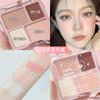 Ming Xizhi Paleta de Contorno de Quatro Cores Blush Paleta de Blush Rouge Multifuncional Blush Paleta Iluminadora Paleta de Iluminação Transfronteiriça