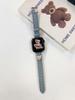 Pulseira Denim Bear para iWatch78, Pulseira Fina para Apple Watch S109 para Meninas, Pulseira Bonita para o Verão Feminino