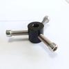 Conector de Tuerca Cilíndrica de Acero Inoxidable de Tres Vías Cuatro Vías para Conexión de Techo Stud Conector de Tienda Plegable Encogible Taburete Triangular