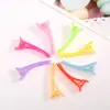 2971 Pinza de Pato Color Gelatina Dulce Colorido Pinza de Boca Puntiaguda Transparente Pinza de Cocodrilo Accesorios para el Cabello Pasador 5cm