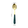 Amazon Juego de Cubiertos de Acero Inoxidable, Tenedor y Cuchara, Set de 24 Piezas, Cuchillo, Tenedor y Cuchara para Steak Estilo Occidental, Caja de Regalo, Económico, Mango Imitación Cerámica