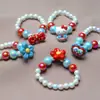 [Nuevo Producto] Pulsera Infantil Pulsera Azul y Roja Gato Kt Estilo Universitario Pulsera de Princesa Pulsera de Estudiante Venta al por Mayor Transfronteriza