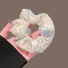 Goma para el pelo de alta elasticidad con pedrería y perlas, Diadema elástica para mujer, No daña el pelo, Adecuada para peinados de coleta y moño