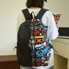 Mochila Grande Capacidade Mochila de Viagem Alunos do Ensino Médio Alta Aparência Mochila de Viagem Bolsa de Ombro Dupla Bolsa de Ombro Dupla Alta Aparência Mochila de Ombro Dupla