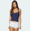 Moda Europeia e Americana Mais Vendida Novos Tops Sexy Garota Quente Feminino Slim Fit Roupa Íntima com Alças Expostas Colete Y2K de Alta Qualidade
