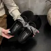 Sapatilhas de bico redondo com aumento de altura para mulheres, novo estilo outono 2026, sapatos Mary Jane macios de sola suave, sapatos de noite, mocassins