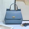 Nova Coleção Miss Sicily Estampa de Palmeira Simples Versátil Ombro Transversal Portátil Moda para o Dia a Dia Banquete Bolsa Feminina