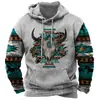 Ropa de otoño e invierno para hombre de importación, sudadera con capucha casual de primavera para hombre con forro de polar, ropa deportiva casual retro con estampado 3D