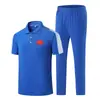 Traje Deportivo de Hielo y Seda Equipo de China para Hombre Camiseta Pantalones de Verano Casuales Dos Piezas Ropa Deportiva para Correr Fitness