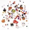 Série de Halloween Pingente Rosto de Fantasma Caveira Contas de Mão Pulseira DIY Feita à Mão Colar Acessórios de Joia Pacote de Material