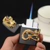 C923 Encendedor de Metal Shenlong Seal Inyección Directa Encendedor a Prueba de Viento Creativo Venta al por Mayor Encendido Creativo Patrón de Dragón