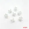 Accesorios para joyería DIY chapados en oro de alta retención de color, colgante de flor de loto hueco de doble cara, materiales para pulseras y collares de cuentas hechos a mano