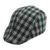 Gorra retro para hombre, boina a cuadros de otoño e invierno, gorra coreana de mediana edad, gorra progresiva informal Joker, venta al por mayor