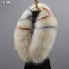 Otoño e Invierno Imitación Cuello de Piel de Zorro Mapache Cuello Falso Bufanda Sombrero Tira Verde Fruta Cuello Chal Cálido