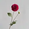 Ornamentos de Casamento Dália Hidratante de Alta Qualidade com 2 Cabeças Decoração de Casa Flores de Seda Flores Artificiais Adereços de Fotografia Atacado