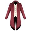 Halloween Victoriano Esmoquin Medieval Disfraz Vintage Largo Medio Punk Disfraz de Fiesta para Hombre