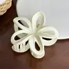 Clip de huevo hueco esmerilado de flor de huevo transfronterizo de alta calidad para el cabello pinza de tiburón pasador Joker flor de cinco pétalos venta al por mayor