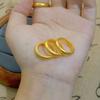Anillo de níquel perlado estilo boutique método antiguo tienda de oro con anillo liso imitación oro alta textura suministro venta directa