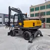 Fabricante Original Máquina Pinza para Troncos de 120 Ruedas, Excavadora para Carga y Descarga de Madera, Excavadora de Tracción en las Cuatro Ruedas para Proyectos de Construcción y Movimiento de Tierras