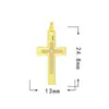 Acessórios para Joias Micro-Embutidos DIY Série Borboleta Coração Cruz Vários Acessórios de Pingente Banhado a Ouro Real 18K