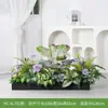 [Serie Hc-Al7] Combinación de Plantas Verdes Simuladas Planta de Decoración Partición de Plantas Canaleta para Flores Maceta Decoración de Paisaje Interior