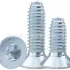 Tornillo de Cabeza Avellanada Phillips de Zinc Azul y Blanco Chapado en Hierro con Rosca Triangular, Tornillo de Cabeza Plana Phillips con Rosca Triangular M2.5M3M4M5M6
