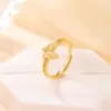 Anillo Mariposa Hielo Triturado Yi Lu Yin Plata de Ley S925 Anillo Abierto Lujo Ligero Temperamento Exquisito Anillo de Dedo para Mujer Joyería de Plata de Nicho