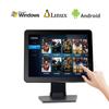Nueva pantalla táctil capacitiva plana de 15 y 17 pulgadas para pedidos de escritorio montado en la pared con base de metal