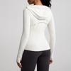 Chamarra de Yoga con Capucha Athena Lulu para Mujer, Ajustada, Estilizada, con Cremallera, para Correr, Fitness, Deportes
