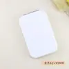 Espejo de Cuero PU Doble Cara para Maquillaje Espejo Pequeño Portátil Mini Plegable Simple Espejo Blanco Puro Impresión