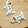 Botones de resina de cachorros con estampado colorido, botones con forma de animal de dos ojos, para ropa infantil, camisas y costura; stock de fábrica disponible