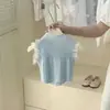Traje para Niñas Timo 2025 Nuevo Estilo Chaleco de Punto con Lazo para Niños Top Falda de Capullo de Flor Conjunto de Dos Piezas