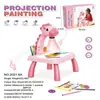 Mesa de Pintura Proyectora Inteligente Transfronteriza para Niños con Luz y Música, Mesa de Dibujo para Aprender Graffiti y Escritura DIY, Juguetes al por Mayor