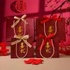 Bolsas de mano con relieve dorado para regalos de boda, bolsas de regalo, bolsas de recuerdo, bolsas de embalaje para regalos de boda al por mayor