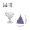 Molde de Vela Aromática Artesanal DIY Pirâmide Molde de Vela Plástico Quadrilátero Modelo de Vela Plástico Atacado