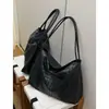 Bolsa de Mano Tejida Casual 2026 Nueva Vintage Gran Capacidad Casual para Viajes Diarios Bolso de Hombro de Gama Alta Bolso Grande para Debajo del Brazo