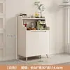 Armário de Chá de Madeira Maciça Aparador de Luxo Leve Armário Simples de Preparo Armário Lateral Integrado de Parede Armazenamento de Sala de Estar Armário Lateral Armário de Café