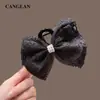 Estilo Primavera y Verano Elegante Pinza de Garra de Encaje con Lazo de Cinta Pinza para el Cabello para Mujeres Parte Trasera de la Cabeza Pinza de Tiburón Elegante de Alta Gama