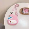 Bolsa de Silicone Infantil Desenho Animado Melodia Moda Porta-Moedas Meninas Bolsa Transversal Combinação de Roupas Bolsa de Ombro Bolsa de Armazenamento