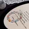 Série de Pulseiras de Cristal: Luxo Leve, Nicho, Design de Ponta, Doce e Versátil, Pulseiras Exquisitas e Estilosas