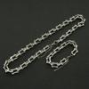 Colar Corrente Quilha de Metal Hip Hop Transfronteiriço Estilo Ins Europeu e Americano Moderno Masculino Liga Geométrica Acessórios Decorativos Personalizados