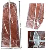 Funda Impermeable y a Prueba de Polvo para Vestido de Novia de PVC Listo para Usar, Funda de Almacenamiento para Vestido, Funda de Polvo Transparente Vertical para Almacenamiento de Chaquetas de Plumas