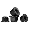 Porca de Travamento Auto-Rosqueante com Flange de Aço Inoxidável 304 Preto e Nylon Anti-Soltura Tampa de Parafuso Auto-Travante Zinco Oxidado Preto com Arruela