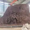 Cobre Fundido Grande Relevo Escultura de Piso de Cobre Jardim da Cidade Escultura Grande de Cobre Cobre Cobre Relevo Fabricante Fornecimento