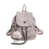 Mochila Nueva Estilo Coreano para Niñas 2026, Mochila Creativa de Cuadros de Alto Valor, Bolso de Hombro Versátil para Viajar al Trabajo y la Escuela