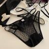 Beijo Secreto ~ Calcinha Sexy de Renda Estilo Japonês, Puro Desejo, Fina de Corte Alto Vazada com Forro 100% Algodão Calcinha Feminina