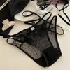 Roupão Roxo~Calcinha Feminina de Renda Sexy Francesa, Desejo Puro Nova Calcinha Feminina de Malha Respirável de Cintura Baixa