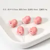 Miel Rosa Corazón Cerámica Cuentas Calabaza Cuentas Tulipán Lluvia Mariposa Pulsera Collar de Cuentas DIY Accesorios Hechos a Mano